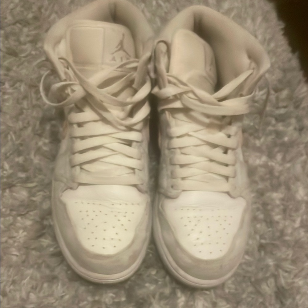 Grey dunks with pink check